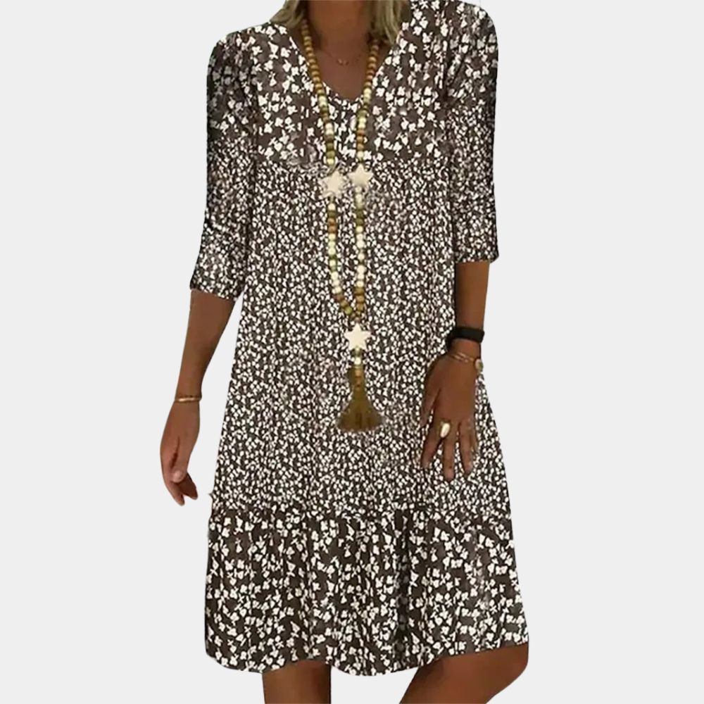 Women's Midi Dress Printed Comfortable