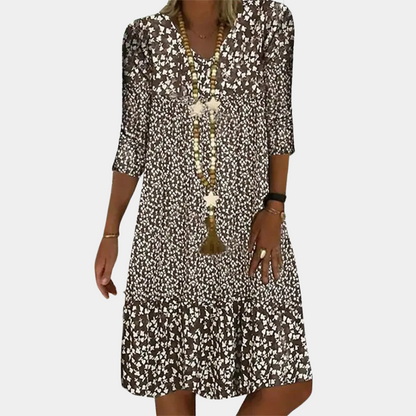 Women's Midi Dress Printed Comfortable