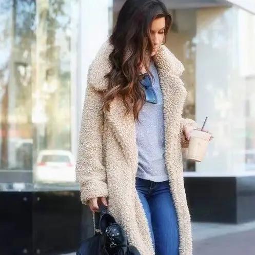 Women's Oversized Teddy Coat Warm Faux Fur - Vonnera