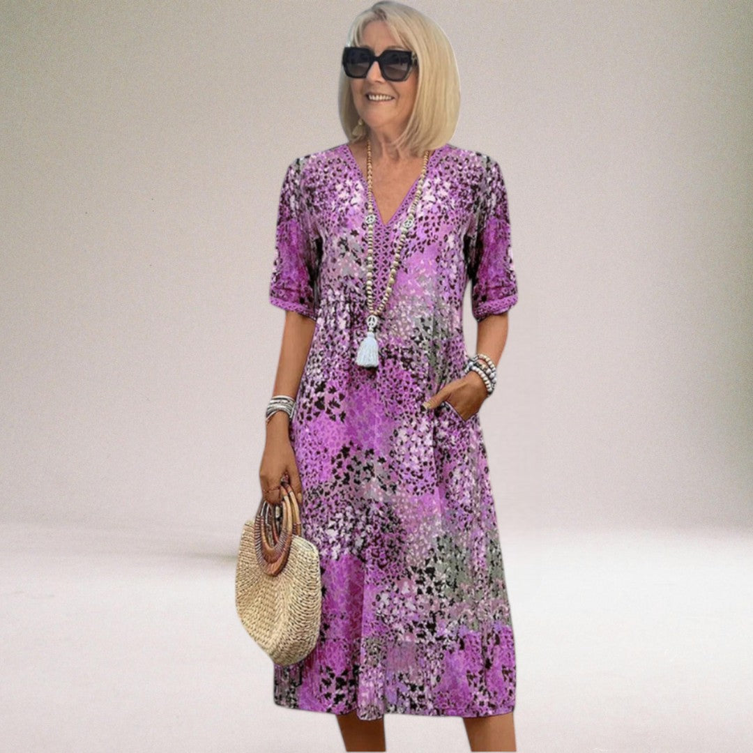 Women's Floral Spring Dress Elegant