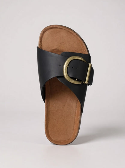 Coral | Women's Cushioned Adjustable Buckle Slides