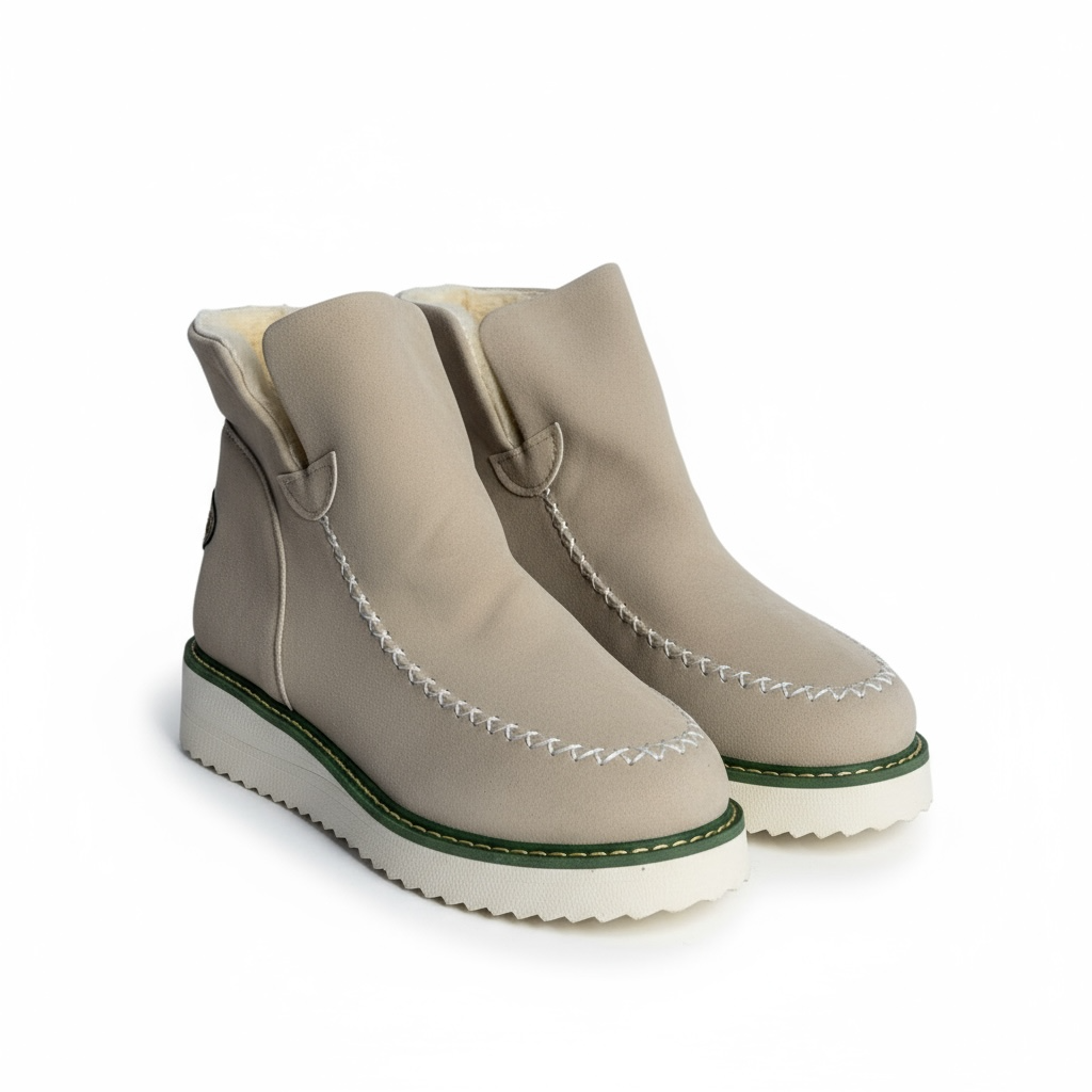 Women's Moc Toe Ankle Boots Low Platform