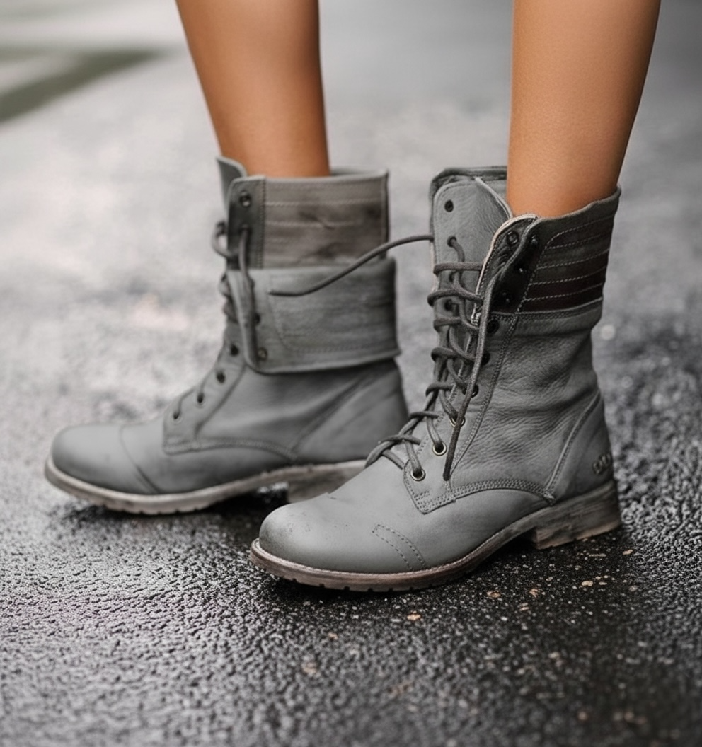 Women's Vintage Lace Up Ankle Boots