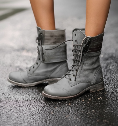 Women's Vintage Lace Up Ankle Boots