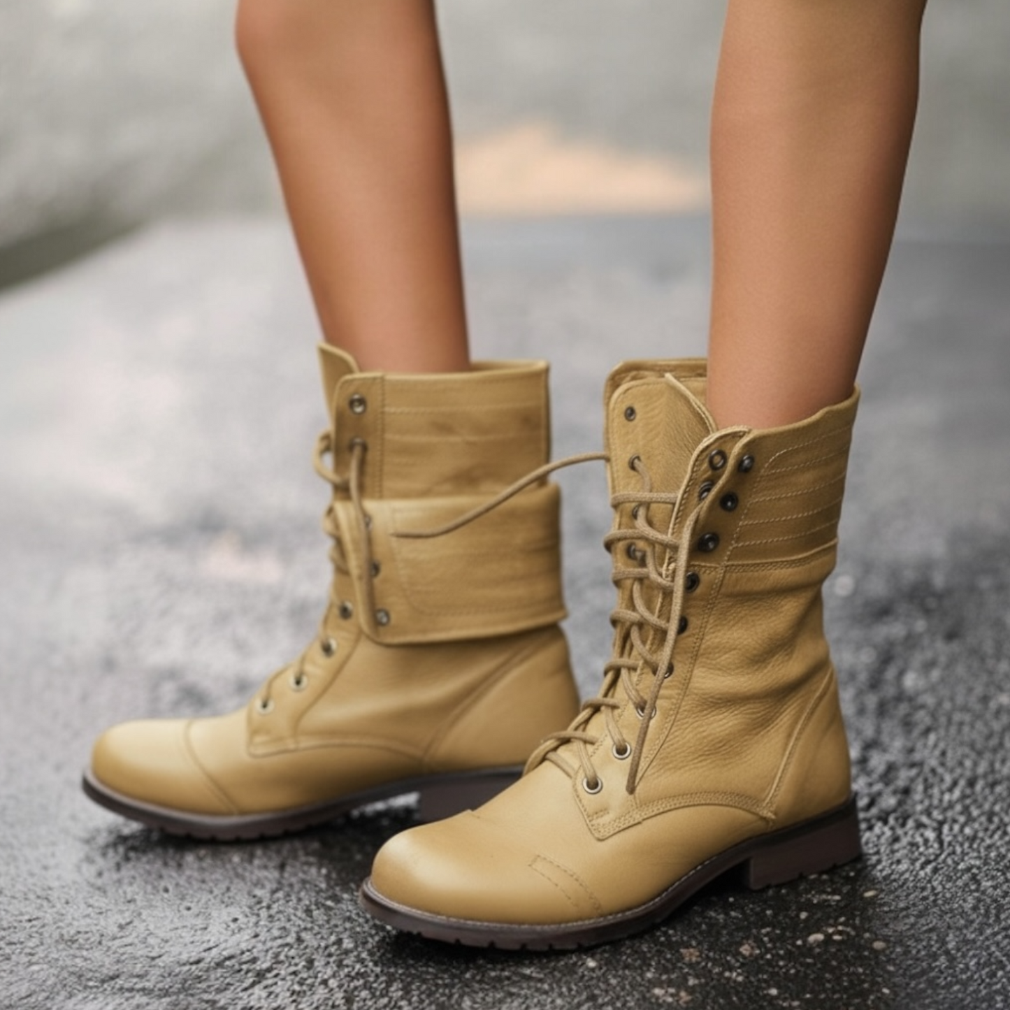 Women's Vintage Lace Up Ankle Boots