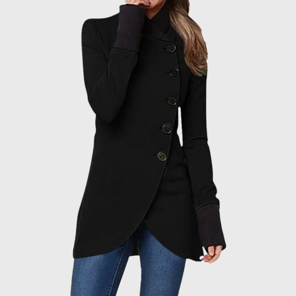 Women's Asymmetrical Tailored Coat - Vonnera