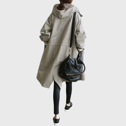 Women's Trench Coat Button Front