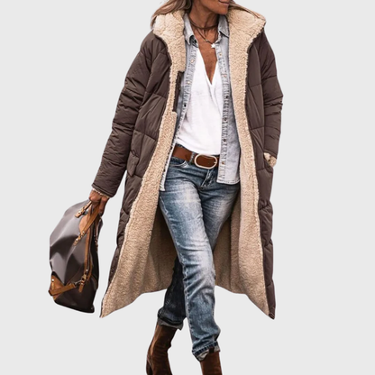 Reversible Puffer Coat Lined Water Resistant
