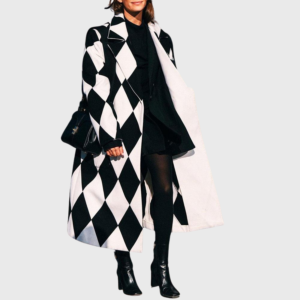 Elegant Women's Longline Coat
