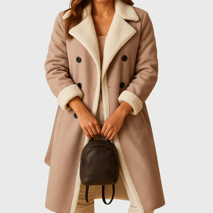 Women's Coat Contract Collar Trim
