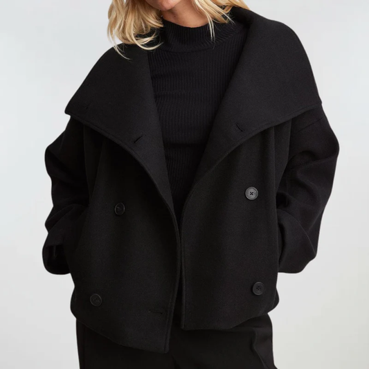 Women's Wide Lapel Coat - Vonnera