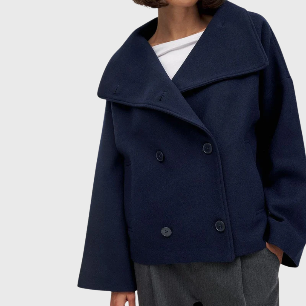 Women's Cropped Double Breasted Jacket