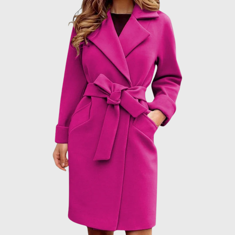 Women's Trench Coat Belted Waist - Vonnera