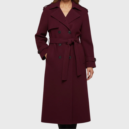 Women's Longline Trench Coat - Vonnera
