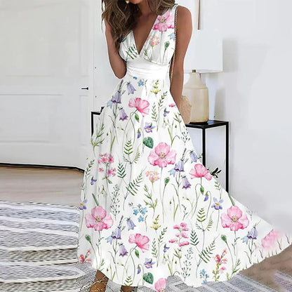Ivy | Women’s Sleeveless V-Neck Maxi Dress