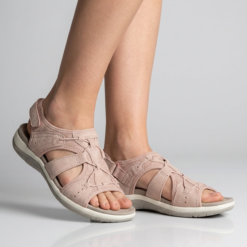 Orthopedic Sandals Adjustable Straps Cut-Out Design - Vonnera