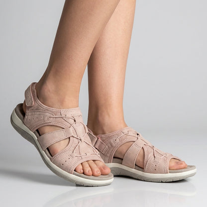 Orthopedic Sandals Adjustable Straps Cut-Out Design - Vonnera