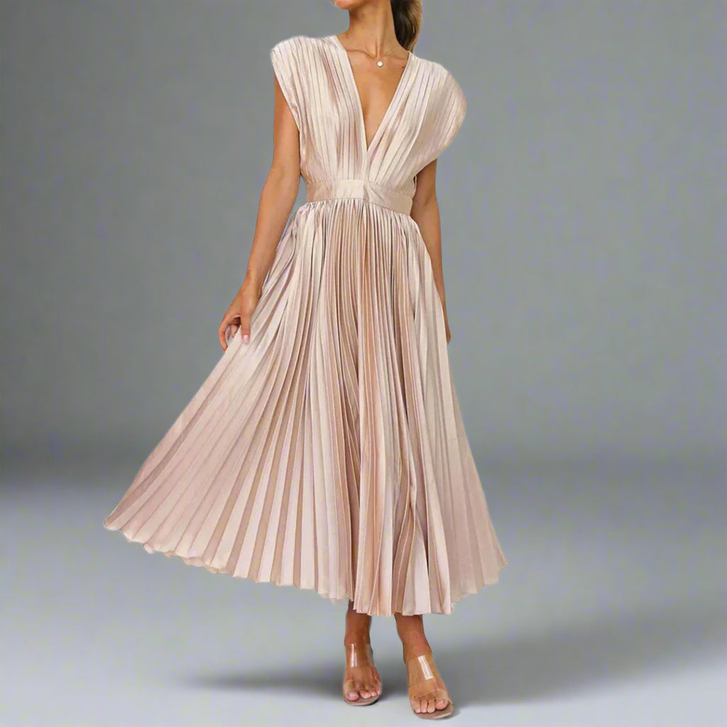 Samantha Women's Midi Dress Elegant - Vonnera