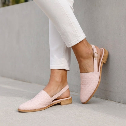 Women's Slingback Flats Adjustable Ankle Strap