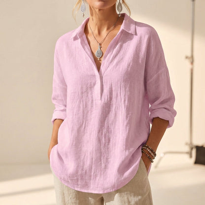 Men's Relaxed Fit Long Sleeve Shirt Casual Summer