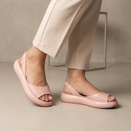 Women's Orthopedic Sandals Cushioned Sole Support Peep-Toe Slingback - Vonnera