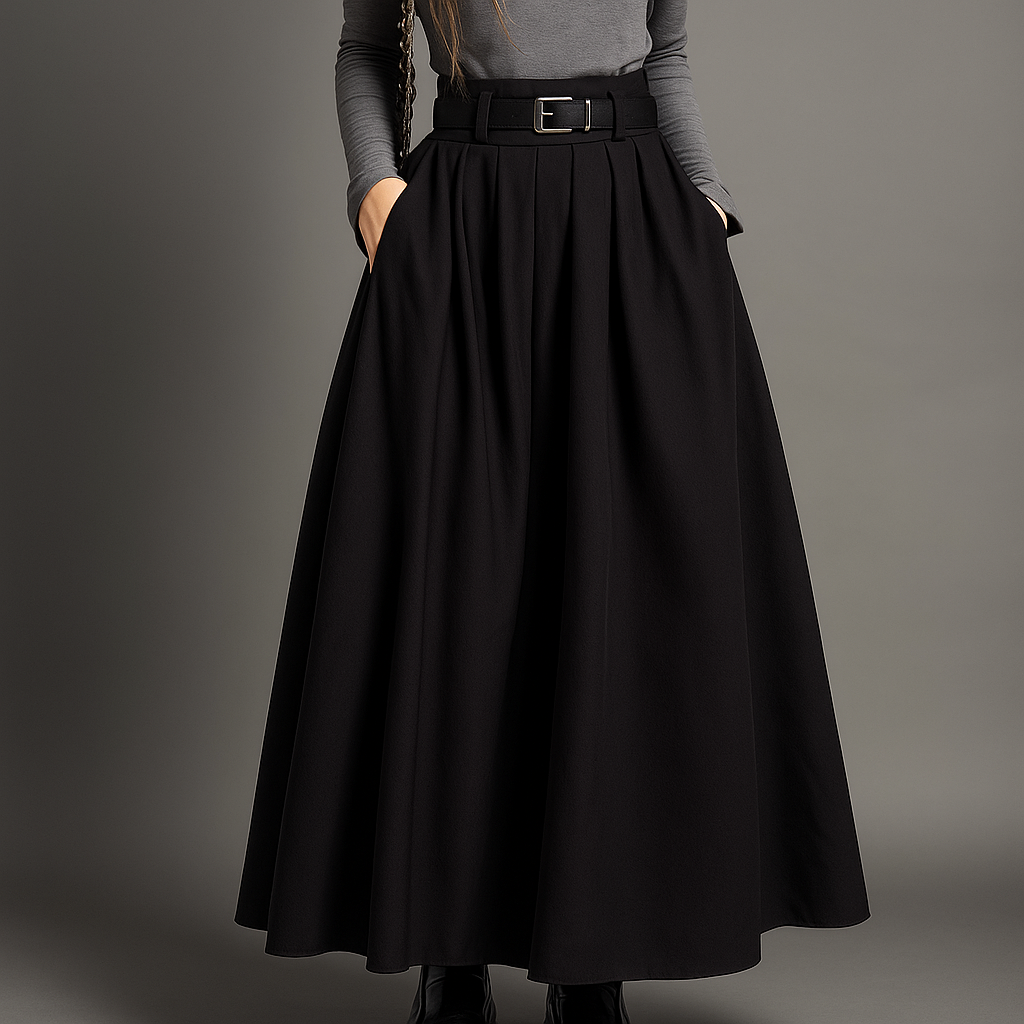 Women's Pleated Maxi Skirt - Vonnera