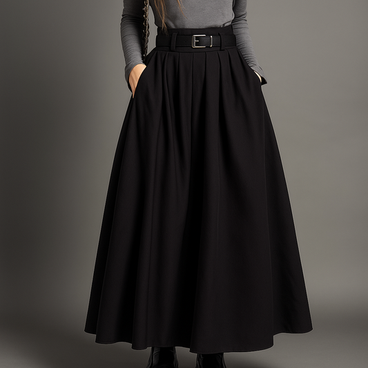 Women's Pleated Maxi Skirt - Vonnera