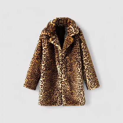 Women's Leopard Print Coat Cozy - Vonnera