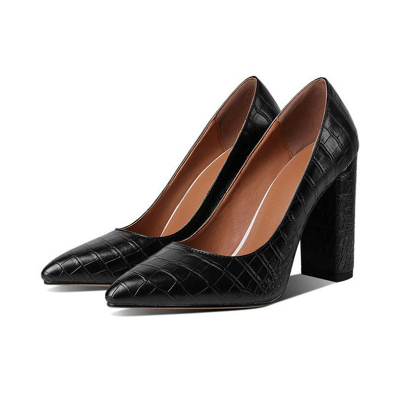 Women's Pointed-Toe Block Heel Pumps - Vonnera