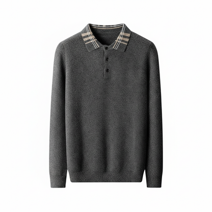 Men's Polo Collar Sweater - Vonnera