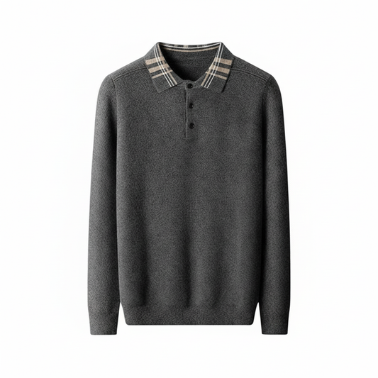 Men's Polo Collar Sweater - Vonnera