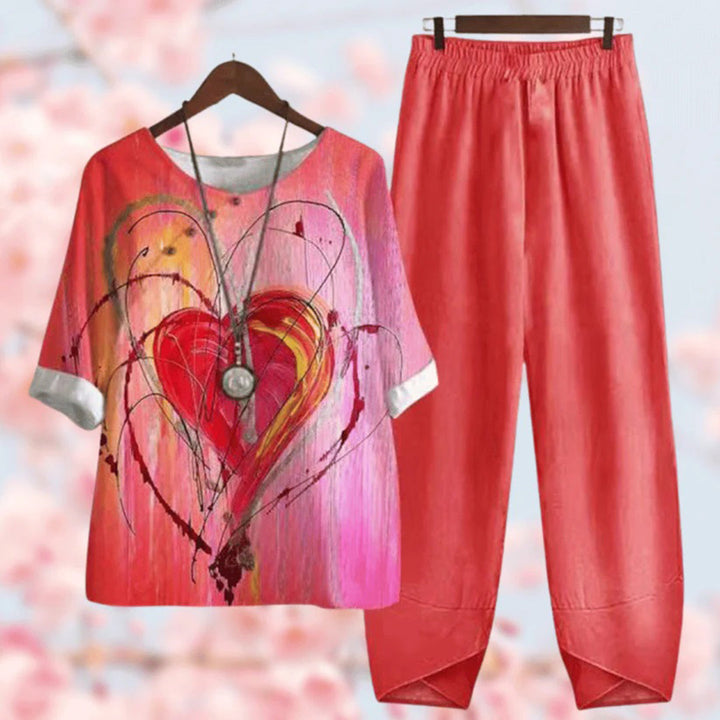 Women's Floral Two Piece Outfit