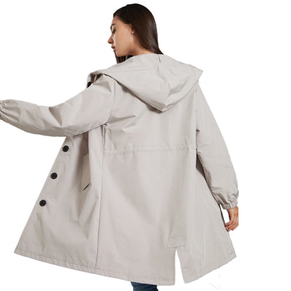 Women's Waterproof Rain Jacket Lightweight Hooded Windbreaker
