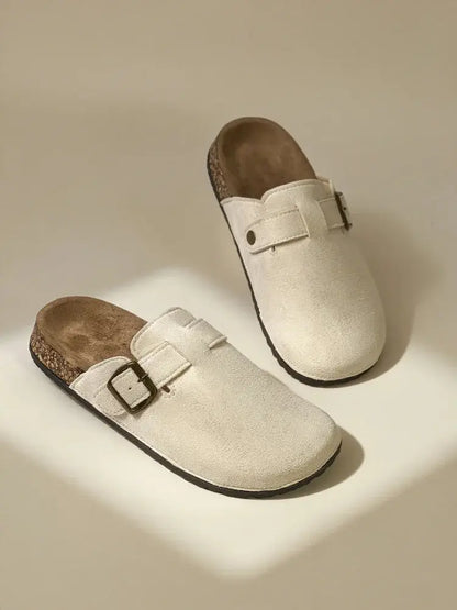 Women's Retro Flat Slippers Comfortable - Vonnera