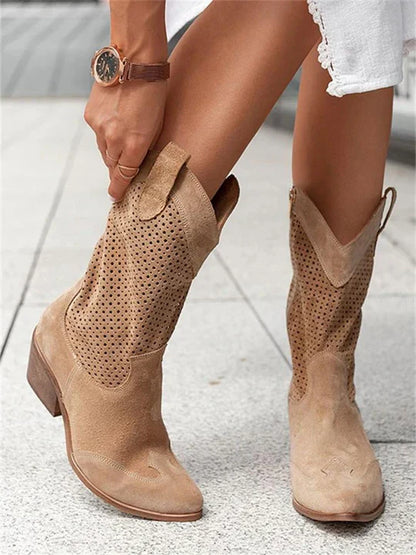 Women's Western Cowboy Boots Mid Calf