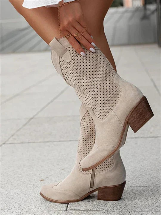 Women's Mid-Calf Western Cowboy Boots