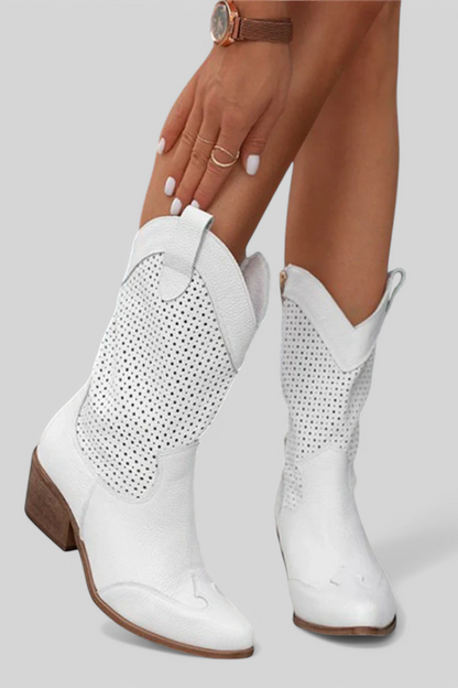 Women's Western Block Heel Boots - Vonnera