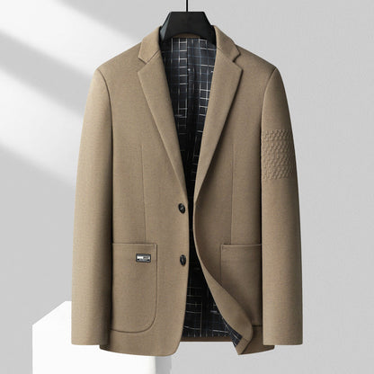 Roberto Russo Men's Elegant Jacket Wool Sophisticated Black