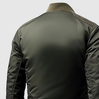 Men's Bomber Jacket Lightweight Nylon Urban Style Black