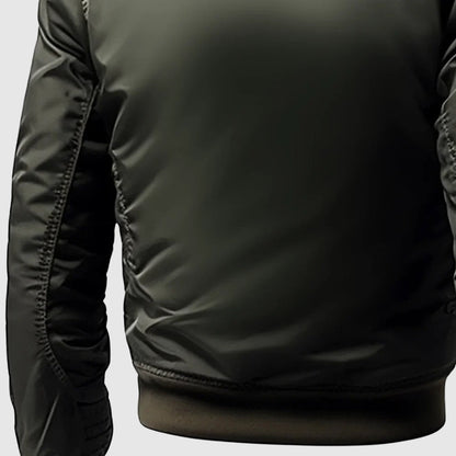 Men's Bomber Jacket Lightweight Nylon Urban Style Black