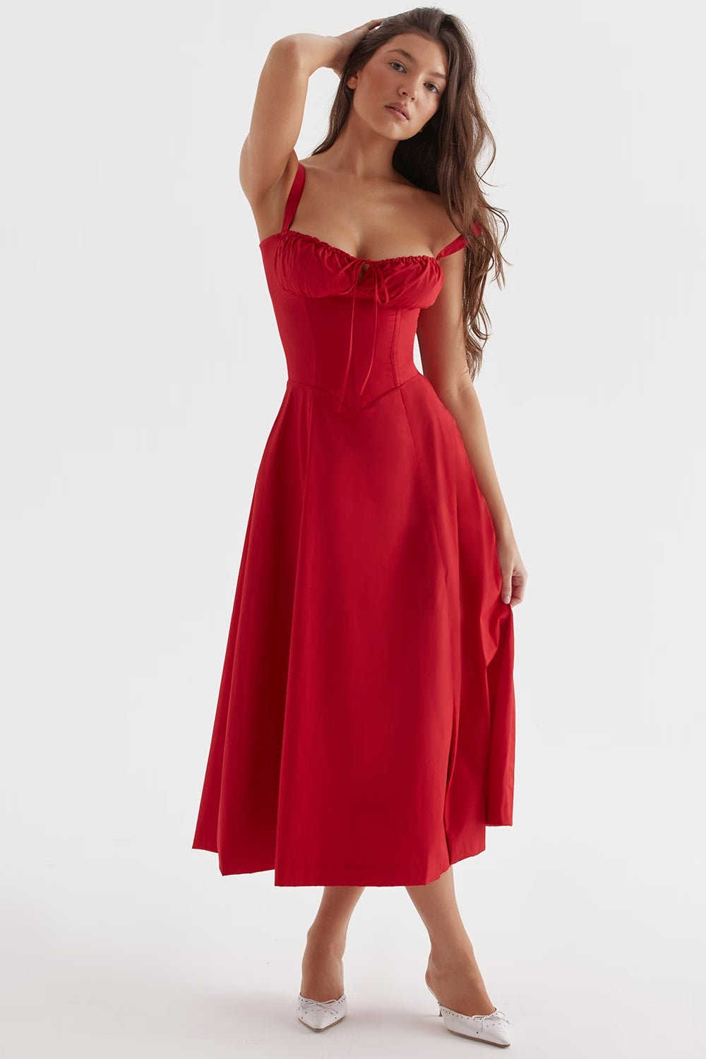 Women's Spring Floral Print Party Dress