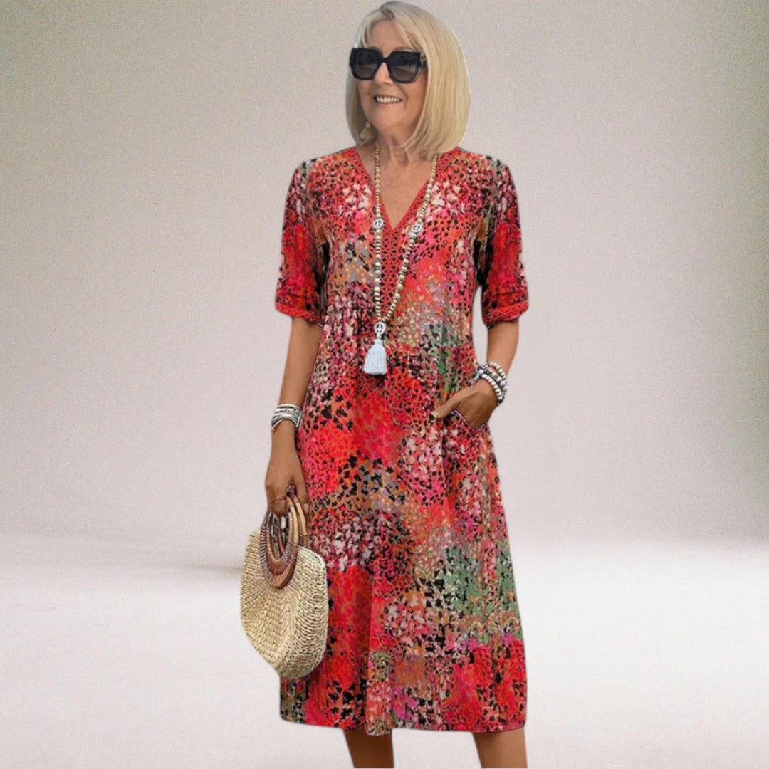 Women's Floral Spring Dress Elegant - Vonnera