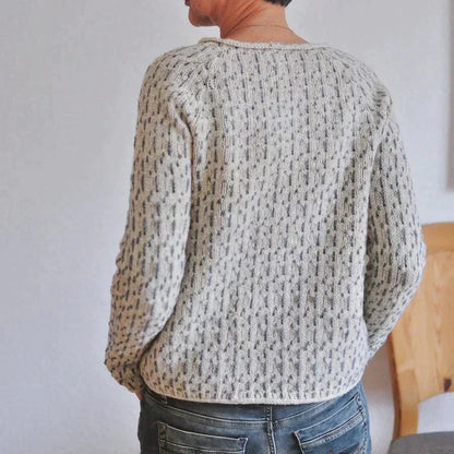 Relaxed Fit Wool Knit Sweater for Women – Cozy Casual Comfort Caliboot