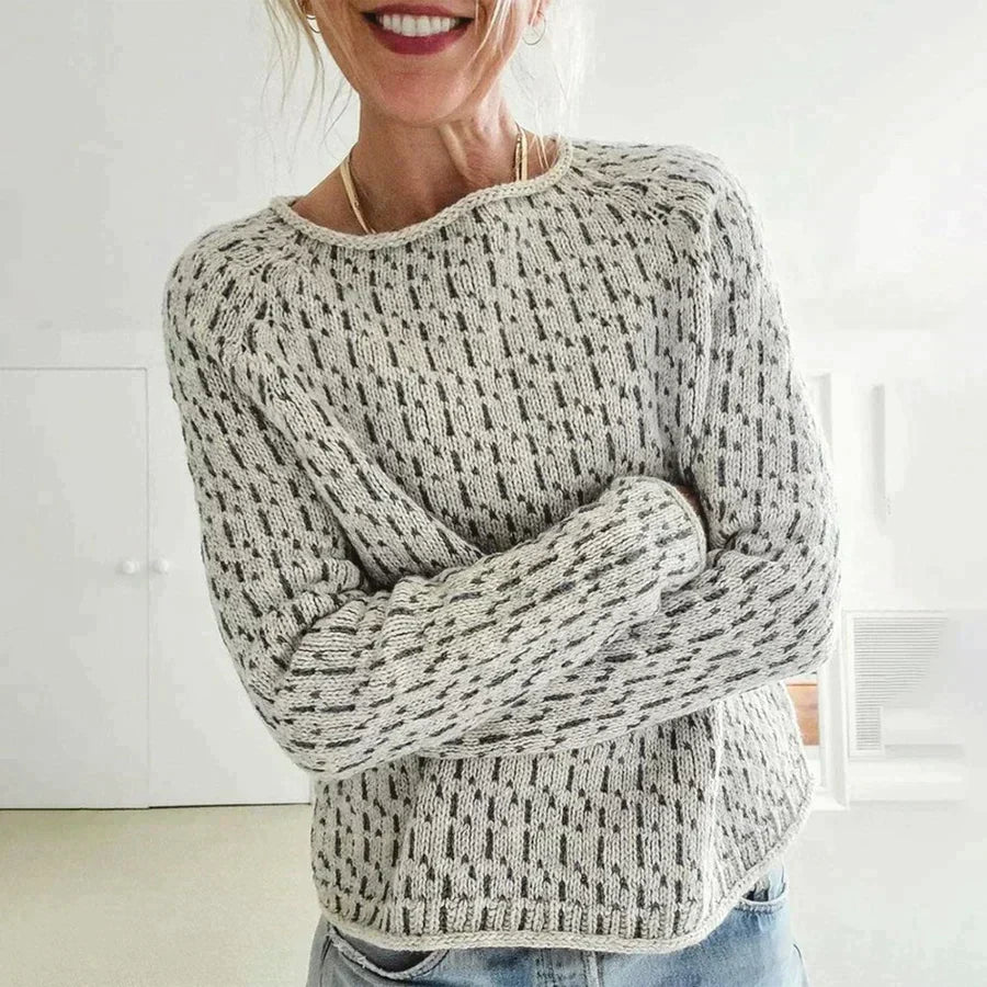 Women's Casual Knit Sweater Boat Neck - Vonnera
