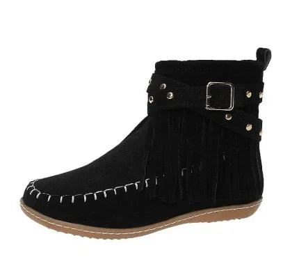 Women's Round Toe Winter Boots Comfortable - Vonnera
