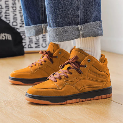 Leather Basketball Sneakers