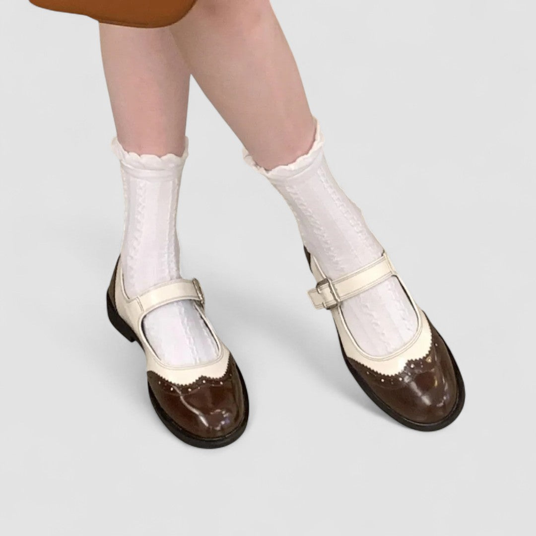 Women's Mary Jane Closed Toe Buckle Shoes