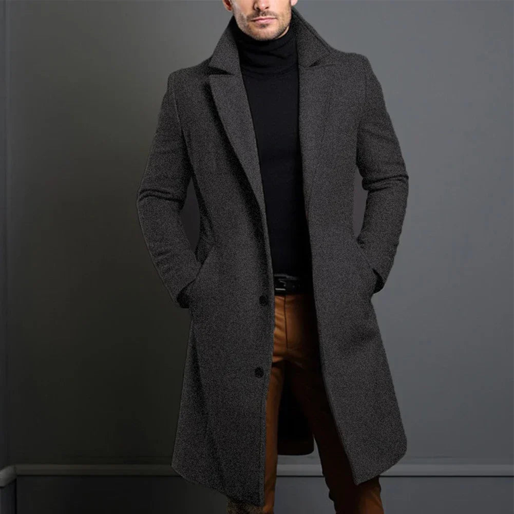 Stylish Long Overcoat Timeless Design