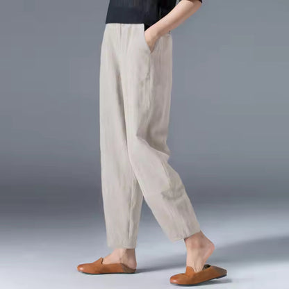 Women's High Waist Tapered Trousers