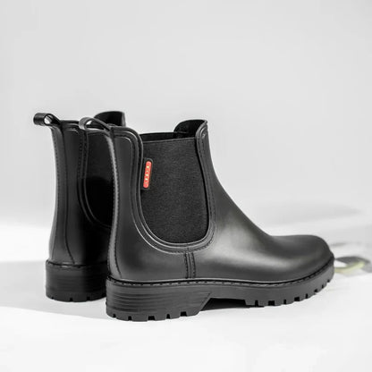 Women's Chelsea Rain Boots Waterproof Rubber Slip-Resistant